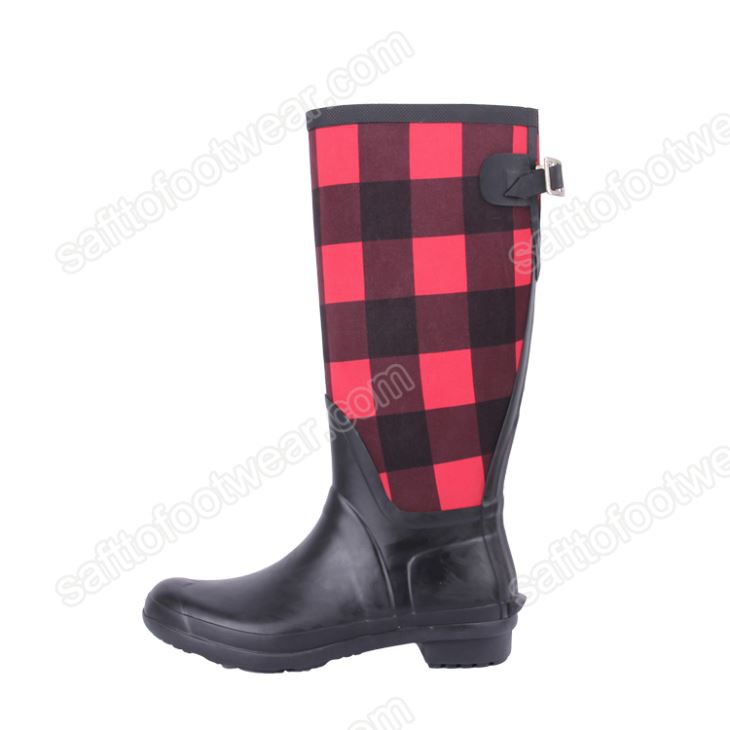 Sieviešu silti neoprēna lietus zābaki