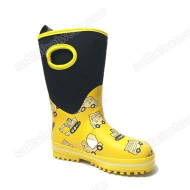 Viegli elpojoši bērnu gumijas lietus zābaki